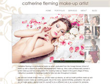 Tablet Screenshot of catherineflemingmakeup.co.uk